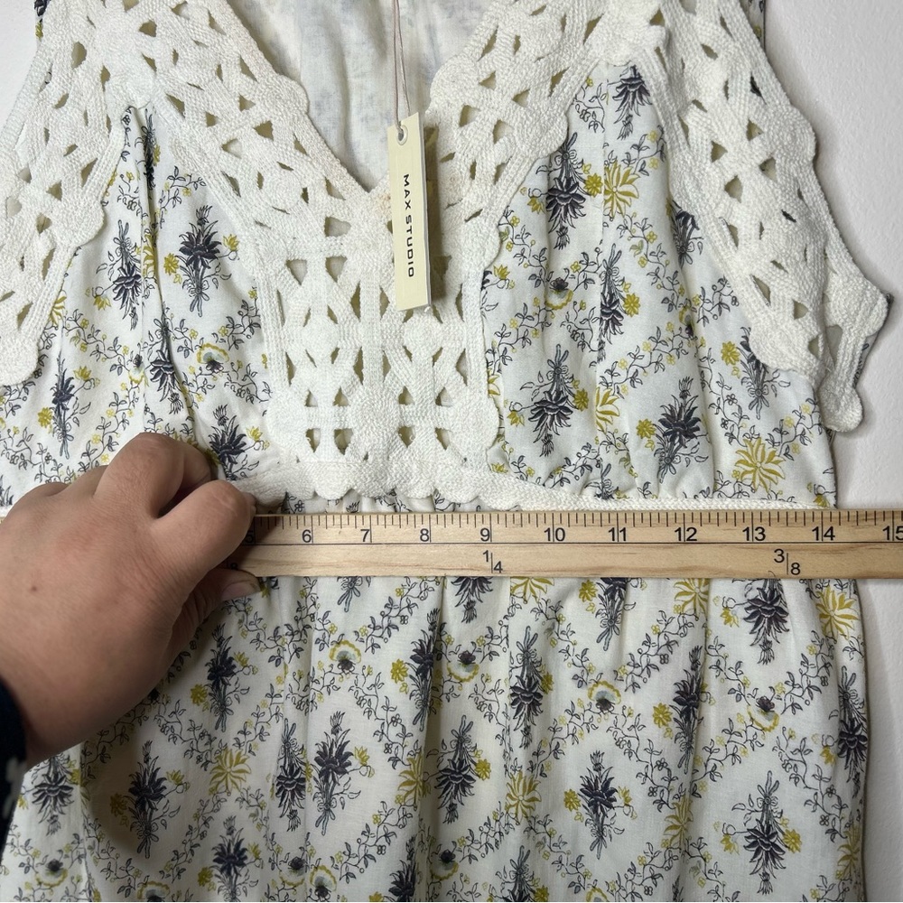 Max Studio Ivory Floral Maxi Dress - Picture 7 of 9